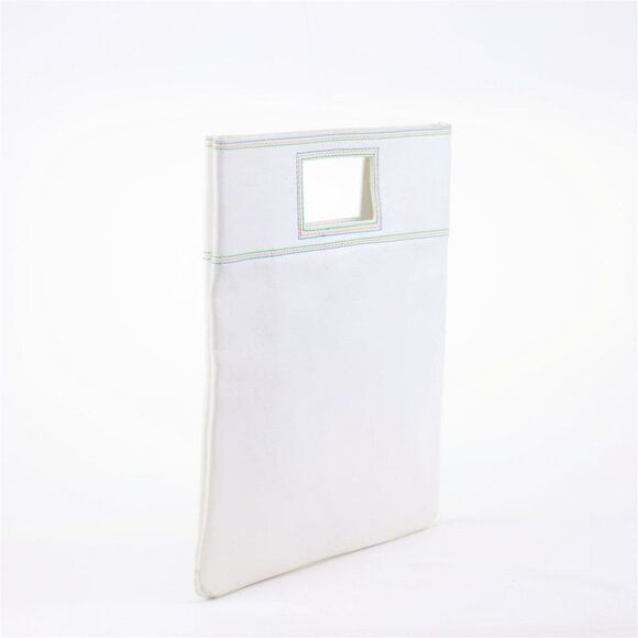 NWT Marc by Marc Jacobs Leather Foldover Oversize Clutch w Strap BEACH SAND - Picture 6 of 10